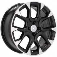 [RACING LINE B1675 MBHM - POLISHED + BLACK HALF MATT]