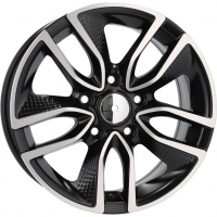 [RACING LINE B5087 MBHM - POLISHED + BLACK HALF MATT]