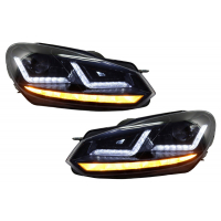 [Osram Xenónové modernizované svetlomety LEDriving vhodné pre VW Golf 6 VI (2008-2012) Čierne LED dynamické sekvenčné natáčacie svetlá]