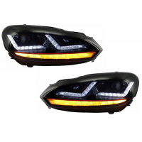 [Osram Xenónové modernizované svetlomety LEDriving vhodné pre VW Golf 6 VI (2008-2012) Červené GTI LED dynamické sekvenčné natáčacie svetlá]