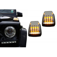 [LED smerové svetlá Biele číre šošovky vhodné pre Mercedes G-Class W463 (1989-2015)]