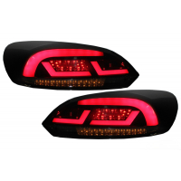 [LITEC Lightbar LED zadné svetlá vhodné pre VW SCIROCCO MK3 III (2008-2013) čierna/dymová s dynamickým sekvenčným natáčaním]