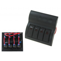 [Vypínač 12/24V IP68 ON-OFFx4, 4xB 2x5A 1x10A 1x15A]