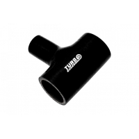 [Silikónová T-spojka TurboWorks Black 70-25mm]