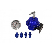 [TurboWorks Regulátor tlaku paliva Racing AN6 s modrým tlakomerom]