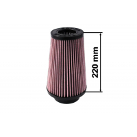 [Vzduchový filter TurboWorks V: 220 mm DIA: 60-77 mm fialový]