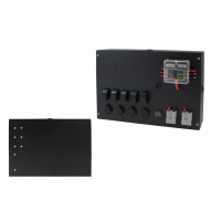 [Spínací panel ALU, ON-OFFx5, 3xGZ, USB 3.1A, 1x Voltomertr 6 FUSE IP68]