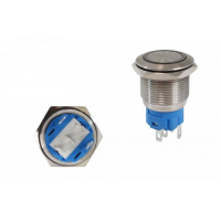 [Spínač 304SS 19mm ON-OFF Modrý]