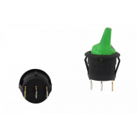 [Prepínač Flip ON-OFF 3PIN LED zelená]
