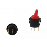 [Prepínač Flip ON-OFF 3PIN LED červená]