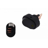 [Oválny vypínač ON-OFF 3PIN žltý]
