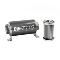 [DeatschWerks Univerzálny in-line palivový filter 5 mikrónov 110 mm]