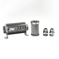 [DeatschWerks Univerzálny in-line palivový filter 5 mikrónov AN10 110 mm]