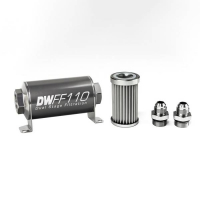 [DeatschWerks Univerzálny in-line palivový filter 5 mikrónov AN8 110 mm]