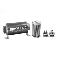 [DeatschWerks Univerzálny in-line palivový filter 10 mikrónov AN6 110 mm]