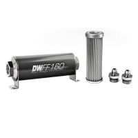 [DeatschWerks Univerzálny in-line palivový filter 5 mikrónov AN6 160 mm]