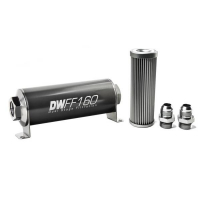 [DeatschWerks Univerzálny in-line palivový filter 10 mikrónov AN10 160 mm]
