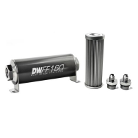 [DeatschWerks Univerzálny in-line palivový filter 10 mikrónov AN6 160 mm]