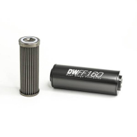 [DeatschWerks Univerzálny in-line palivový filter 100 mikrónov AN10 160 mm]