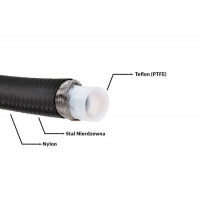 [Palivová hadica AN8 11mm PTFE Teflon s dvojitým opletením]