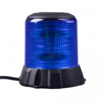 [Robustný modrý LED maják, čierny hliník, 96W, ECE R65]