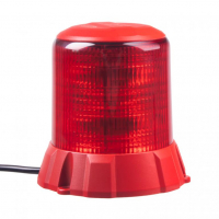 [Robustný červený LED maják, červ.hliník, 96W, ECE R65]