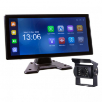 [Set monitor 10,36 "4x 4PIN s Apple CarPlay, Android auto, Bluetooth, DVR, + kamera + 15m kábel]