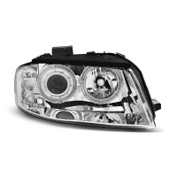 [Predné Svetlomety Anjelské Oči Chrome Pre Audi A3 8P 05.03-03.08]