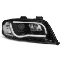 [Svetlomety Tube Light Drl Black Pre Audi A6 06.01-05.04]