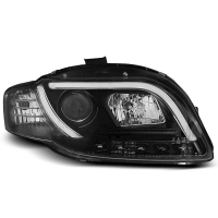 [Svetlomety Tube Light Drl Black Pre Audi A4 B7 11.04-03.08]