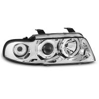 [Predné Svetlomety Anjelské Oči Chrome Pre Audi A4 11,94-12,98]