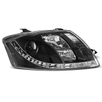 [Predné Svetlomety Daylight Black Pre Audi Tt 99-05]