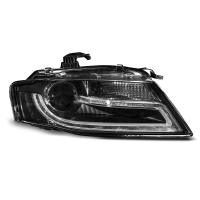 [Xenonové Svetlomety True Drl Black Pre Audi A4 B8 04.08-11]