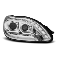 [Svetlomety Tube Light Chrome Pre Mercedes W220 S-Klasa 09.98-05.05]
