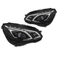 [Svetlomety True Drl Black Pre Mercedes W212 13-16]