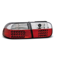 [Koncové LED zadné svetlá pre Honda Civic 09.91-08.95 3D Červená Biela Led]