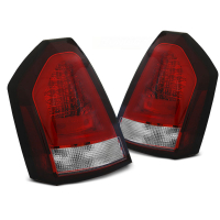 [Koncové LED zadné svetlá pre Chrysler 300C 05-08 Červená Biela Led Lišta]