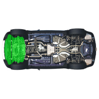 [Oceľový kryt pre motor, chladič , na vozidlá Lexus (2.0566)]