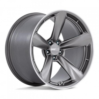 [AMERICAN RACING TTF - MATTE ANTHRACITE W/ MACHINED LIP]