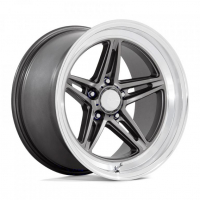 [AMERICAN RACING VINTAGE VN514 GROOVE - ANTHRACITE W/ DIAMOND CUT LIP]