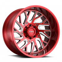 [TUFF 652.8 - CANDY RED W/ MILLED SPOKE]
