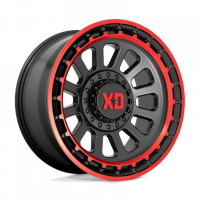 [XD 430.8 - SATIN BLACK MACHINED LIP W/ RED TINT]