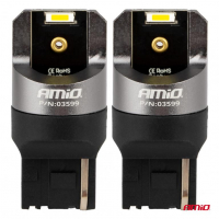 [LED FULL CANBUS W21W 2SMD 7440 BIELA AMIO-03599]