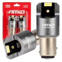 [LED CANBUS PRO séria BAY15D P21/5W 4x3030 SMD Biela 12/24V AMIO-03585]
