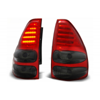 [LED zadné svetlá vhodné pre Toyota Land Cruiser FJ120 (2003-2008) Red Smoke]