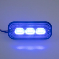 [PREDATOR 3x4W LED, 12-24V, modrý, ECE R10]