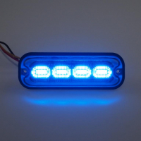 [PREDATOR 4x4W LED, 12-24V, modrý, ECE R10]
