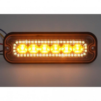 [Predné biele obrysové LED svetlo s výstražným oranžovým svetlom, 12-24V, ECE R65]