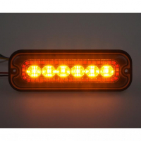 [Zadné červené obrysové LED svetlo s výstražným oranžovým svetlom, 12-24V, ECE R65]