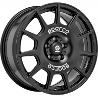 [SPARCO TERRA - MATT BLACK WHITE LETTERING]